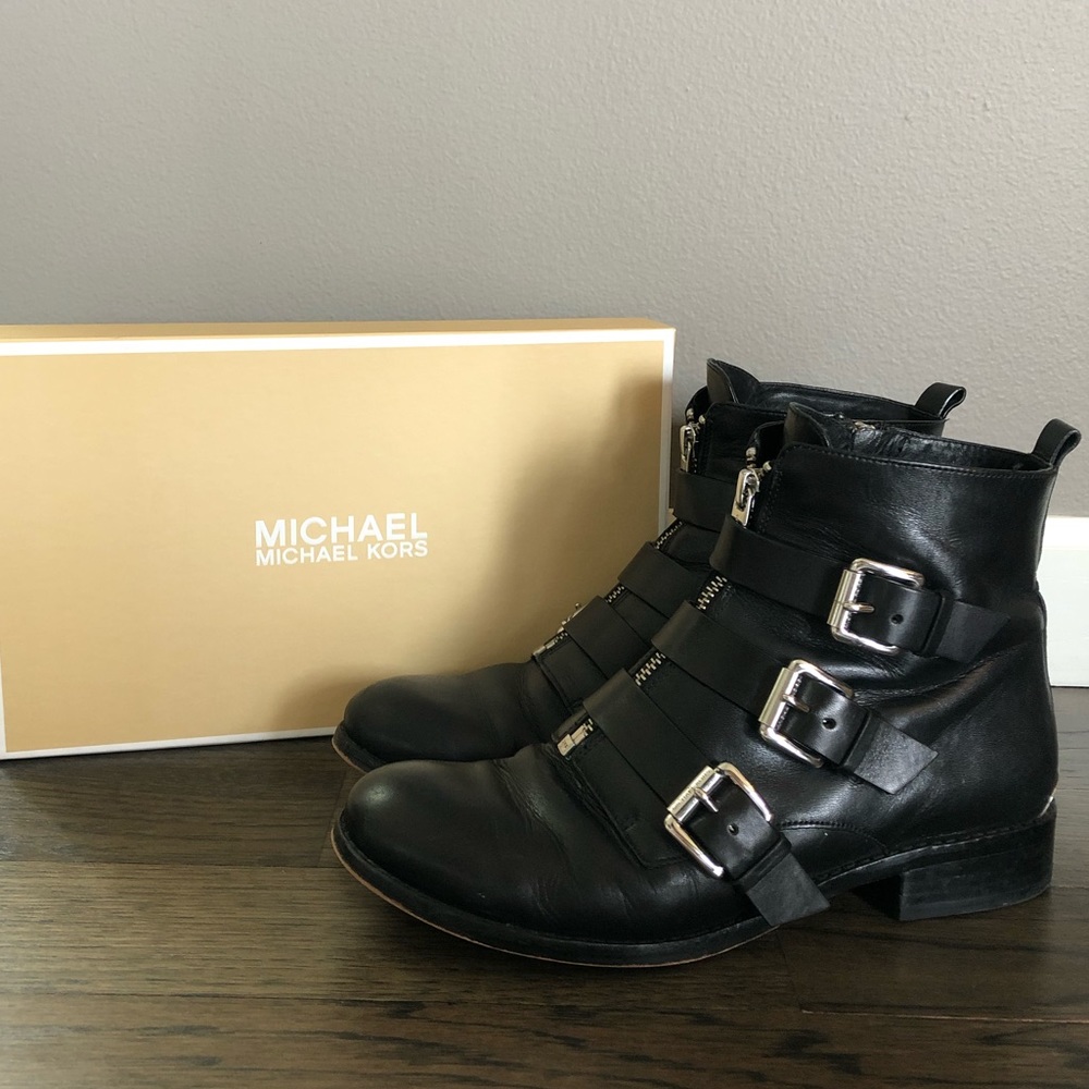 Michael Kors Buckle Booties